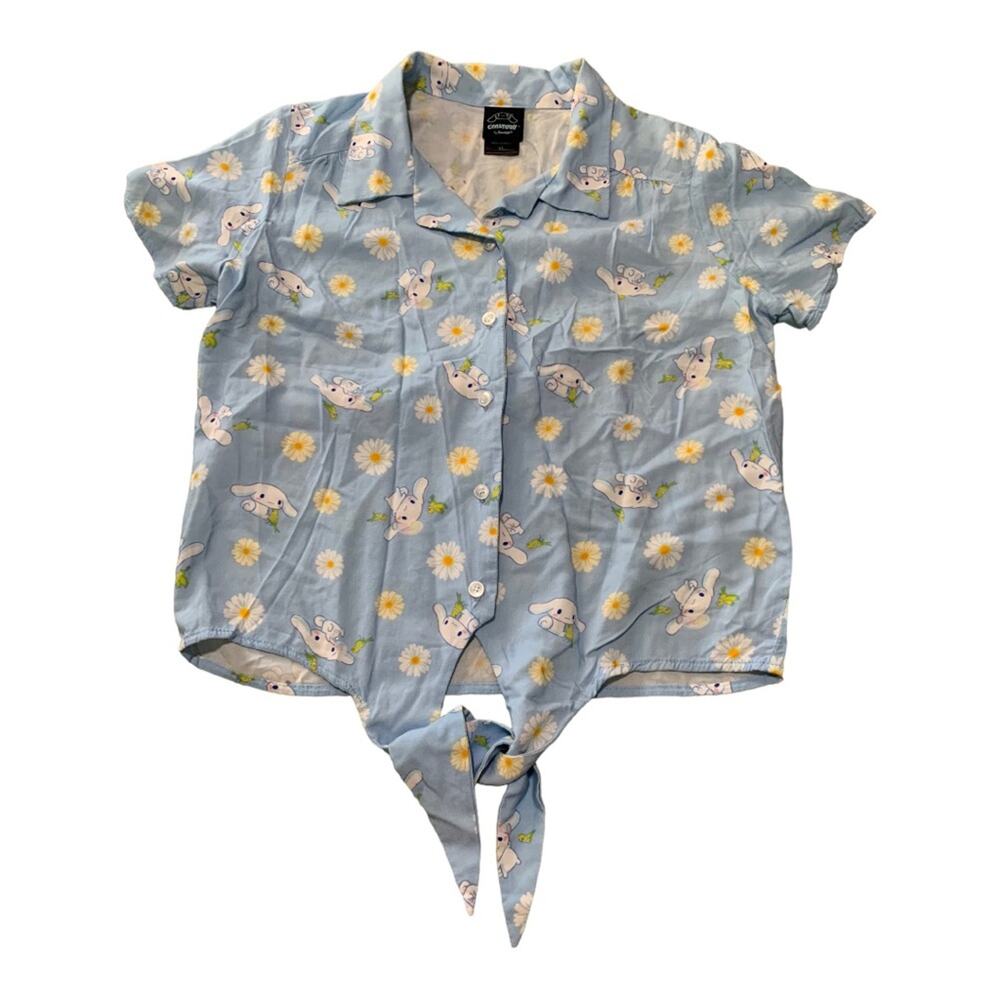 Sanrio Cinnamoroll womens xl hot topic blue bunny kawaii pastel hello kitty